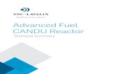 Advanced Fuel CANDU Reactor - SNC-Lavalin /media/Files/S/SNC-Lavalin/... The Advanced Fuel CANDU Reactor