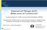 Internet of Things (IoT): Wide-area IoT protocols* Internet of Things (IoT): Wide-area IoT protocols*