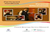 Participant Handbook Personal Effectiveness Participant Handbook 2 Key Learnings Summarise your learnings