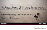 Business Finance: U.S. Legal Framework and Introduction to ... âˆ’Rule 144A â€“ resales among QIBs âˆ’Regulation
