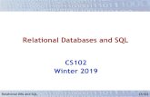 Relational Databases and SQL - Stanford Relational DBs and SQL CS102 Querying Query executed over one