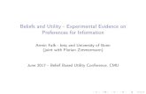 Beliefs and Utility - Experimental Evidence on Preferences ... Beliefs and Utility - Experimental Evidence