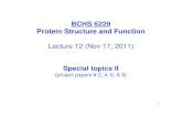 BCHS 6229 Protein Structure and notes/BCHS6229-12-11-note.pdfآ  BCHS 6229 Protein Structure and Function