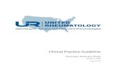 Clinical Practice Guideline - United Rheumatology ... United Rheumatology Clinical Practice Guideline