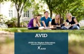 AVID - Rio Salado ... AVID Elective AVID for Higher Education College Ready Teacher Preparation Initiative