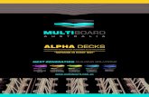 ALPHA DECKS - ALPHA DECKS The Multiboard modular suspended concrete slab systems are all designed to