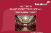 WELCOME TO BUSINET STUDENT CONFERENCE 2019 â€¢Reflection Assignments. EXPERIENTIAL LEARNING. YOU CAN
