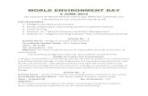 WORLD ENVIRONMENT DAY - VIDYA environment day.pdfآ  2015-07-28آ  WORLD ENVIRONMENT DAY 5 JUNE 2015 On