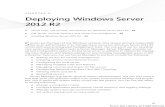 Windows Server 2012 R2 Pocket Consultant: Essentials ...spots. Deploying Windows Server . 2012 R2 Server