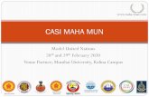 CASI MAHA MUNmaha-mun.com/MAHA-MUN-Participating- آ  What is MAHA MUN? Maharashtra Model United Nations