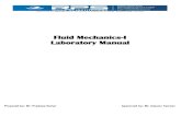 Fluid Mechanics-I Laboratory Manual Verification of Bernoulliâ€™s equation 2. Calibration of V â€“notch