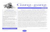 Gang gang May 2011 - Canberra 2012-07-18¢  Gang-gang May 2011 1 Gang-gang May 2011 Newsletter of the