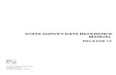 [SVY] Survey Data - Distributing Stata Cross-referencing the documentation When reading this manual,