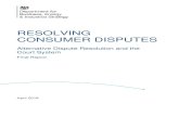 RESOLVING CONSUMER DISPUTES Indicators for monitoring the effectiveness of ADR in future The outcomes