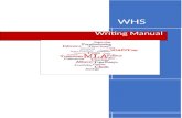 Writing Manual Web view WHS. Writing Manual. WHS. WHS. Writing Manual. Writing Manual. Table of Contents