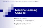 Machine Learning CSE546 - ن،¦Machine Learning: a Probabilistic Perspective; Kevin Murphy Optional Books