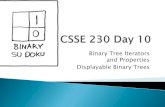 Binary Tree Iterators and Properties Displayable ... Binary Tree iterators Another induction example