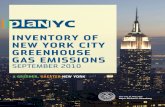 Inventory of New York City Greenhouse Gas INVENTORY OF NEW YORK CITY GREENHOUSE GAS EMISSIONS: SEPTEMBER
