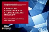 CAMBRIDGE CENTRE FOR RISK STUDIES RESEARCH ... Cambridge Centre for Risk Studies 2017 Risk Summit. ...