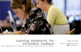 Learning dashboards for actionable learning analytics design and build analytics dashboards, dashboards