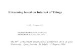 E-learning based on Internet of Things - siec-isbe. IoT (Internet of Things) â€¢ The Internet of Things