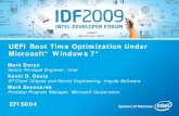 UEFI Boot time optimization under Windows 7 ... UEFI Boot Time Optimization Under Microsoft* Windows