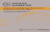 MINUTE MARKETER - MarketingSherpa آ  30-Minute Marketer . About 30-Minute Marketer . MarketingSherpaâ€™s30-Minute