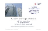 UOB Business Internet Banking (BIB) UOB Business Internet Banking (BIB) User Setup Guide (For use by
