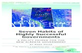 Seven Habits of Highly Successful Governments SEVEN HABITS OF HIGHLY SUCCESSFUL GOVERNMENTS POLICY SERIES