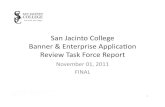 San$Jacinto$College$ Banner$&$Enterprise$Applicaon$ Review ... San$Jacinto$College$ Banner$&$Enterprise$Applicaon$