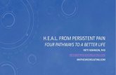 PATTI ROBINSON, PHD PATTI@ ... h.e.a.l. from persistent pain four pathways to a better life patti robinson,