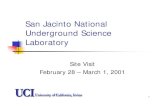 San Jacinto National Underground Science jnb/Laboratory/SanJacinto/visit.pdfآ  1 San Jacinto National