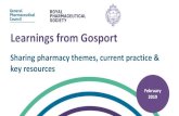 Learnings from Gosport - General Pharmaceutical Council Learnings from Gosport Sharing pharmacy themes,