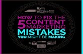March2015 ContentMarketingMistakes Updated ... for things we as marketers should have been doing all