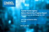 Foothill Transit Agency Battery Electric Bus Progress Report Foothill Transit Agency Battery Electric