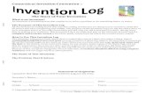 Connecticut Invention Convention V5 Invention Log Connecticut Invention Convention V5 Invention Log