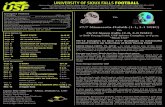 UNIVERSITY OF SIOUX FALLS UNIVERSITY OF SIOUX FALLS FOOTBALL University of Sioux Falls Sports Information