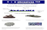 TYPES OF GRAINS USED - S+G Abrasives TYPES OF GRAINS USED . Grains and Coatings Amount of grains The