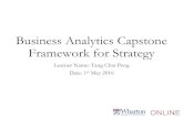 Business Analytics Capstone Framework for Strategy Business Analytics Capstone Framework for Strategy