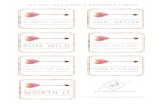 DIY SOY WAX CANDLE PRINTABLE LABELS - Swoon Worthy hand poured soy wax candle bloomin' lovely made with