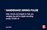 HANDSHAKE HIRING PULSE amidst COVID-19 navigate the shift ... HANDSHAKE HIRING PULSE Data, trends and