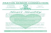 Heart Healthy - Senior center Newsletter from the Paxton Council on Aging PAXTON SENIOR CONNECTION 17