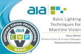 Basic Lighting Techniques for Machine Vision 3) Name 6 Lighting Techniques and describe when each may