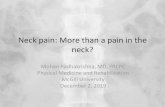 Neck pain: More than a pain in the neck? Cervical zygapophysial joint pain maps. â€¢Neck pain patients