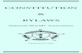 CONSTITUTION BYLAWS Amended June 2020 CONSTITUTION & BYLAWS National Sheriffsâ€™ Association Updated