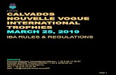 CALVADOS NOUVELLE VOGUE INTERNATIONAL ... ... Page 4 2019 EDITION The Calvados Nouvelle Vogue International