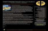 WESTMINSTER PRESBYTERIAN CHURCH 2016-11-30آ  - 3 - Westminster Presbyterian Church Session Notes â€¢