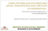 TEMPLATE FREE AND POLYMER FREE METAL NANOSPONGE â€¢The template free and polymer free metal nanosponge