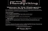 Welcome to Your Kindergarten Handwriting Practice Pack ... Handwriting Practice Pack It¢â‚¬â„¢s so important