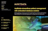 Transforming Hearing Care Auditdata streamlines ... Auditdata streamlines patient management with embedded